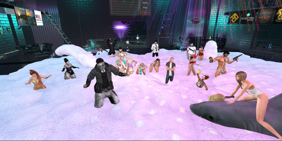 Its a freaking foam party yay